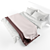 Cozy Sleep Set: IKEA KROKRIS Blanket, Pillows & Quilted Bedspread 3D model small image 3
