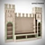 Title: Castle TV Wall - Savio Firmino Children's Furniture 3D model small image 1