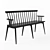 Lavka: Stylish Painted MDF Bench 3D model small image 1