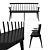 Lavka: Stylish Painted MDF Bench 3D model small image 2