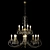Luxury 12-Light Chandelier with Swarovski Crystal 3D model small image 1