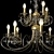 Luxury 12-Light Chandelier with Swarovski Crystal 3D model small image 2