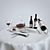 Elegant Sommelier Tool Set 3D model small image 1