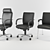 Title: ErgoFlex Office Chair 3D model small image 1