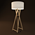 Elegant Wood Floor Lamp 3D model small image 1