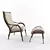 Elegant Italian Leather Armchair 3D model small image 2