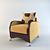 Elegant "La Gioconda" Armchair 3D model small image 1