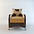 Elegant "La Gioconda" Armchair 3D model small image 2