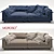 Italian Moroso Nebula Nine Sofa 3D model small image 1