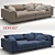 Italian Moroso Nebula Nine Sofa 3D model small image 2