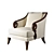 Elegant Christopher Guy Jude Armchair 3D model small image 1