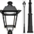 Elegant LED Lamppost: Salvi Villa Ochocentista 3D model small image 1