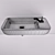 Elegant Ivory Ceramic Sink 3D model small image 2