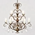 Elegant Carrington Chandelier 3D model small image 1