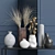 Chic Vase Set: Elevate Your Tablescape 3D model small image 1