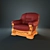 Pinskdrev Consul 21 Armchair 3D model small image 1