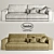 BUDAPEST Sofa: Comfort & Style Together 3D model small image 3