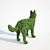 Poly Topiary Dog Statue 3D model small image 2