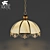 Arte Lamp A7862SP-1AB: Antique Bronze Suspension Light 3D model small image 1