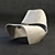 Cozy Cowrie Armchair 3D model small image 1