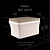 Oasis Ceramic WC with Colored Lacquered Seat 3D model small image 1