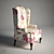 English Eared Armchair - Classic Elegance 3D model small image 1