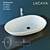 Luxury White Lacava Sink 3D model small image 1