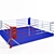  "Materyk" Boxing Ring - Corner Supports & Wrinkle Texture 3D model small image 1