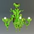 Murano Glass Chandelier 3D model small image 1