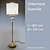 Spiral Glass Table Lamp 3D model small image 2