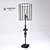 Hampton Lighting Metal Desk Lamp on Wooden Base 3D model small image 1