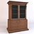 Modern Oak Bookshelf Cabinet 3D model small image 1