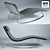 Modern Luxury Chaise: Landscape 3D model small image 1