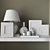 Elegant Decor Set for Console Tables, Dressers & Shelves 3D model small image 3
