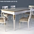 Stella Del Mobile Table Chairs - Art.GL10 3D model small image 1