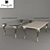 Elegant ARMONIA Dining Table by Corte Zari Srl 3D model small image 1