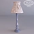 Artisan Wooden Table Lamp 3D model small image 1
