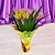 Pink & Yellow Tulips in Two-Tone Vases 3D model small image 1