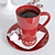 Romantic Valentine's Breakfast Set 3D model small image 3