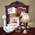 Classic Bedroom Decor Set 3D model small image 1