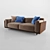 Elegant Dresscode Sofa 3D model small image 1