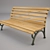 Outdoor Seating Bench 3D model small image 1