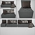 Modern 3-Seater Sofa: Sleek & Stylish 3D model small image 1