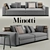 Ultra Comfort: Minotti Leonard Sofa 3D model small image 1