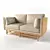 Cozy Comfort Double Sofa 3D model small image 2