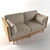 Cozy Comfort Double Sofa 3D model small image 3