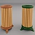 Exterior Trash Can, 2 Colors 3D model small image 1