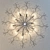 Astree Crystal Chrome Ceiling Lamp 3D model small image 1