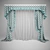 Provence Style Curtain 3D model small image 1