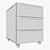 Sleek Tao Nightstand - Modern Wardrobe 3D model small image 3